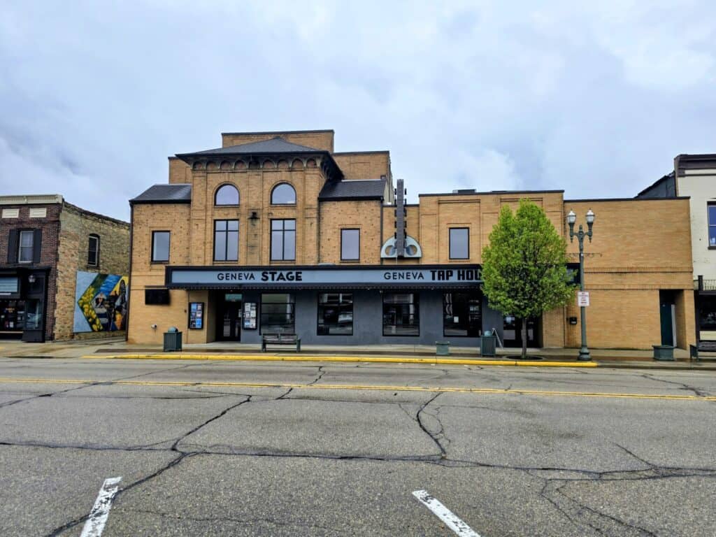 Historic Geneva Theater and Tap House in downtown Geneva, Illinois.
