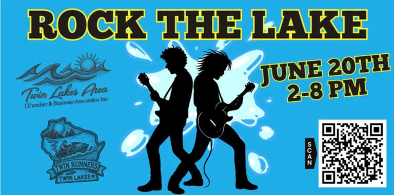 Live music at Rock the Lake event on June 20th at Twin Lakes.