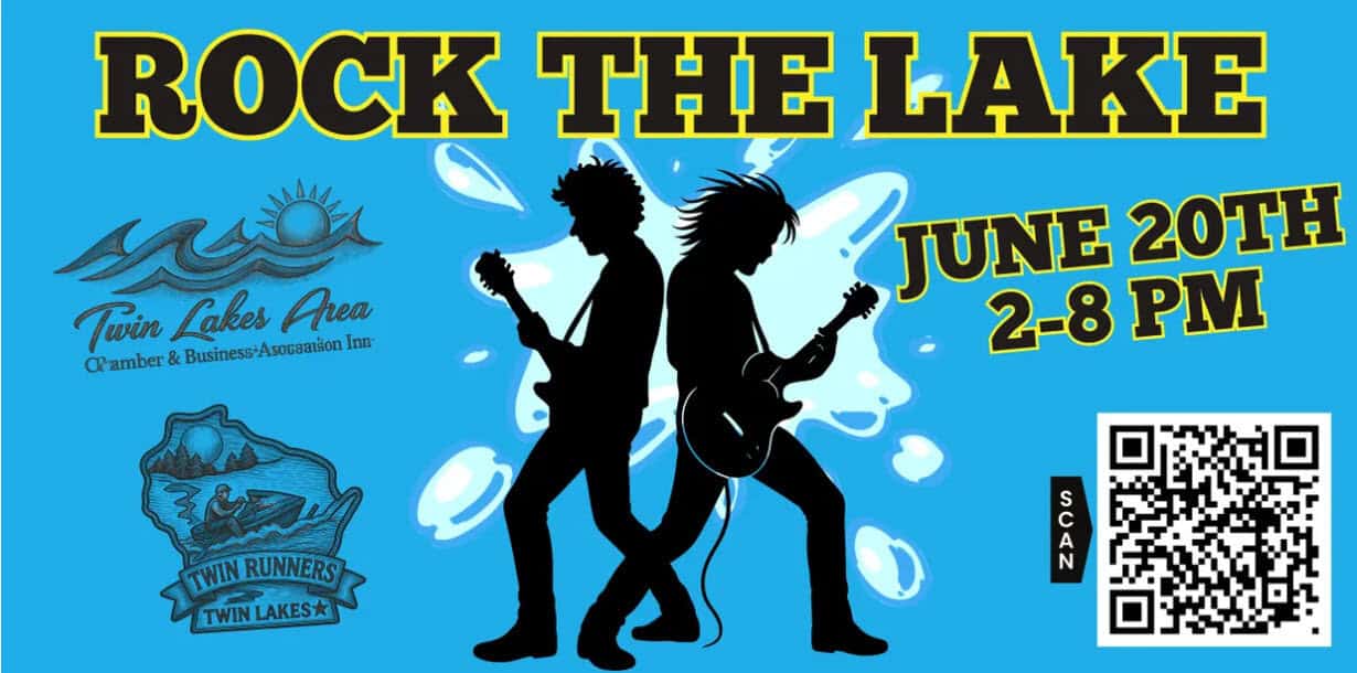 Live music at Rock the Lake event on June 20th at Twin Lakes.