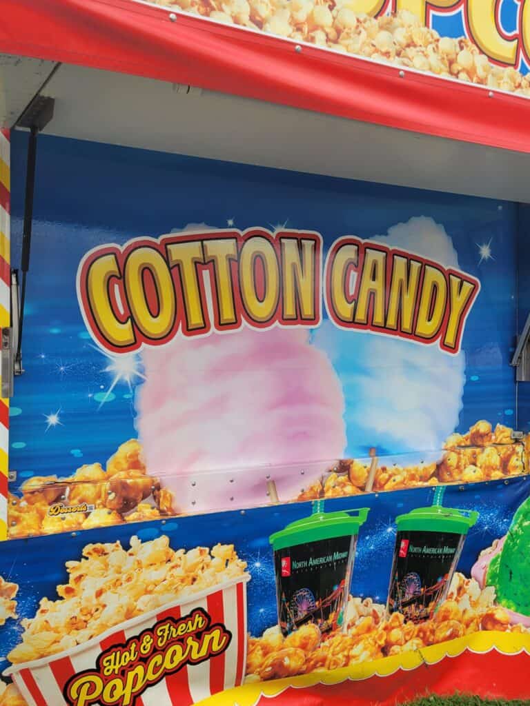 Cotton Candy Stand Walworth County Fair 2026