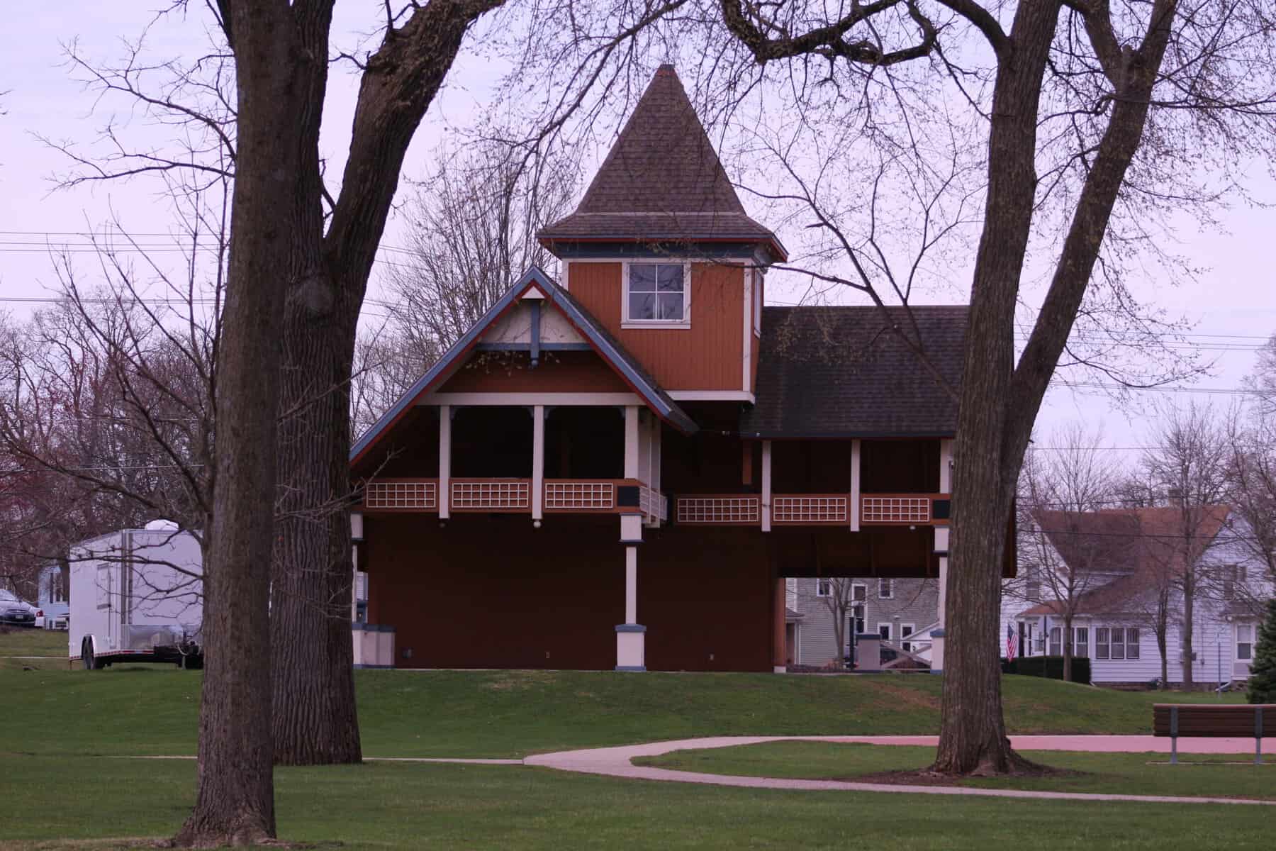 Phoenix Park Bandshell in downtown Delavan